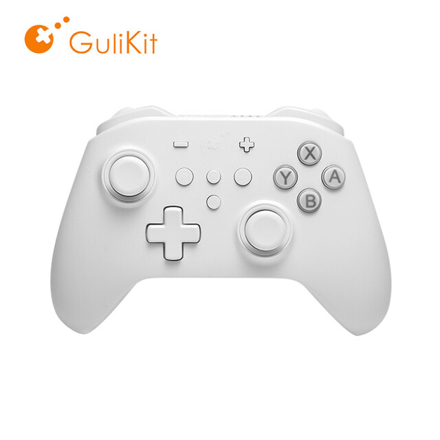 Original GuliKit KingKong 2 Pro Controller NS09 No Stick Drift with Joystick and Special Ai Key Somatosensory Vibration Mechanical Game Handle NS08 King Kong 2 Wireless Bluetooth Gamepad for Nintendo 