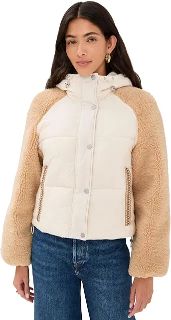 UGG womens Mykah Uggbraid Puffer Jacket